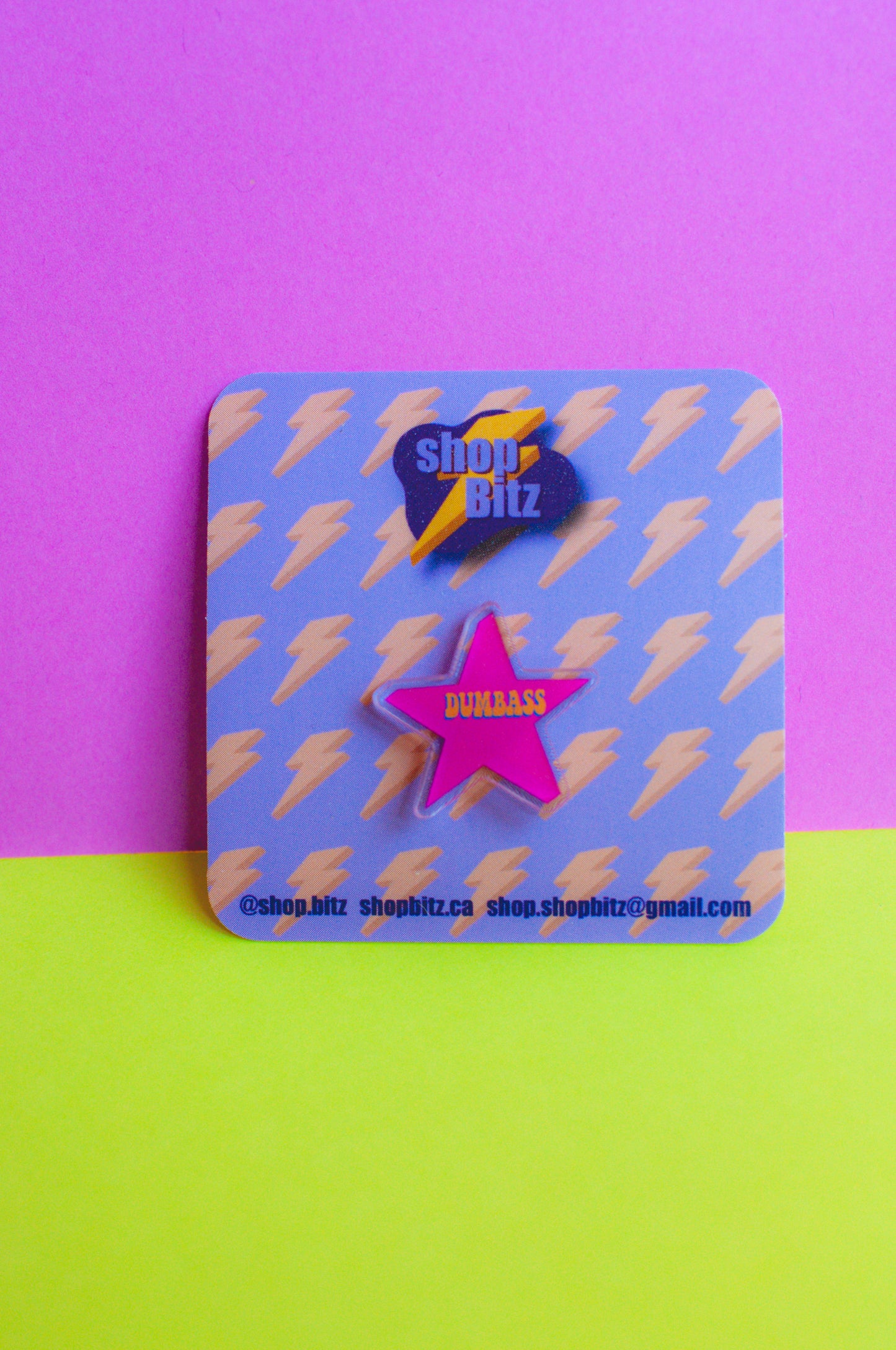 Dumbass Acrylic Pin