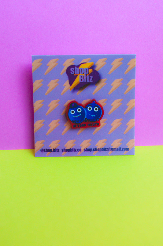 Blue Monsters Acrylic Pin