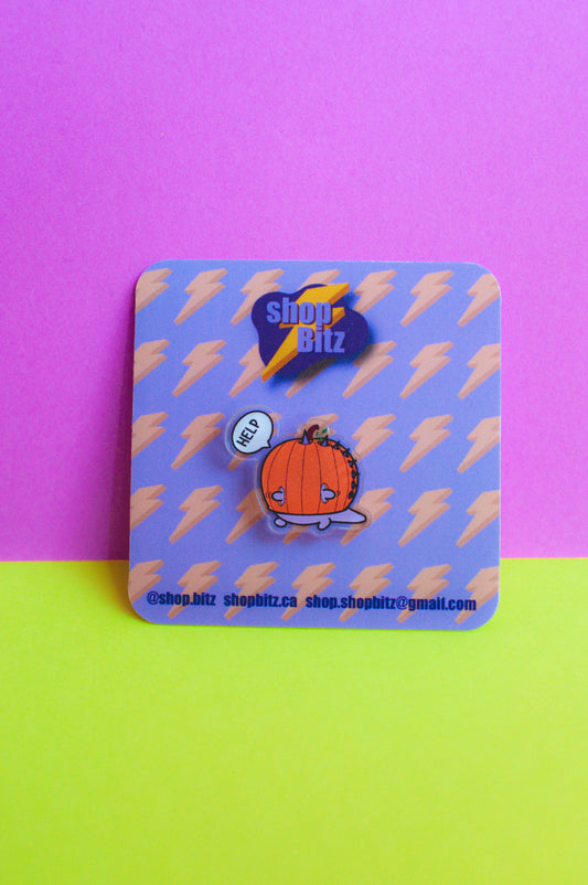 Trapped Dino Acrylic Pin