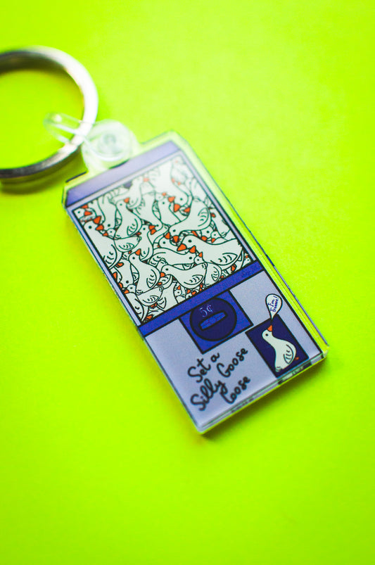Silly Goose Loose Keychain