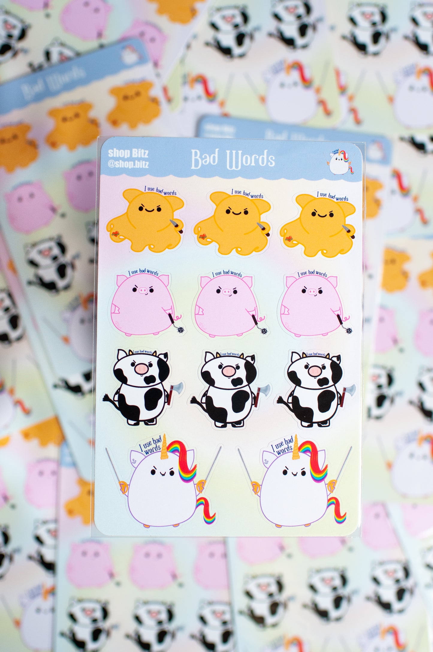 Bad Words Sticker Sheet