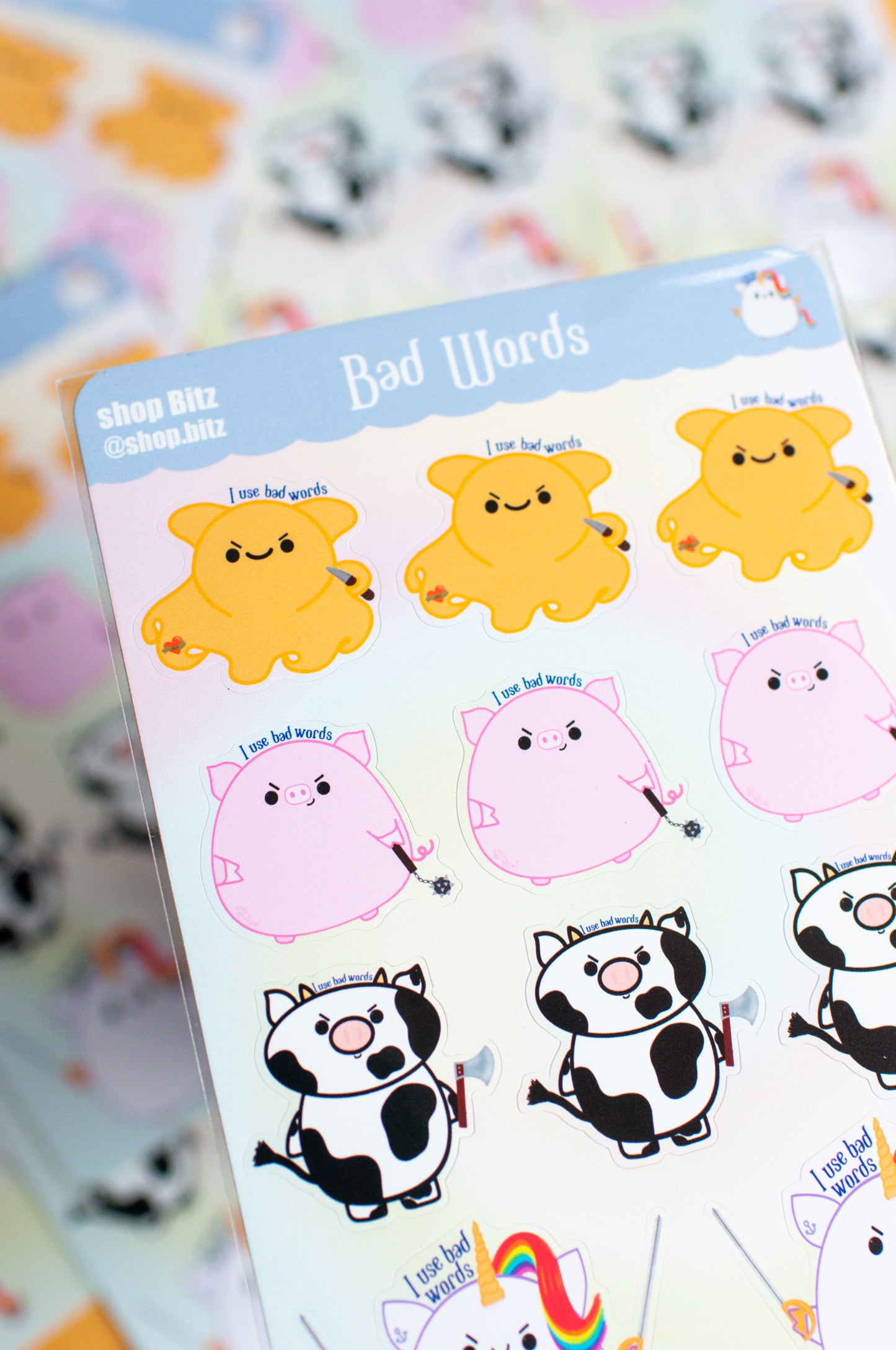 Bad Words Sticker Sheet