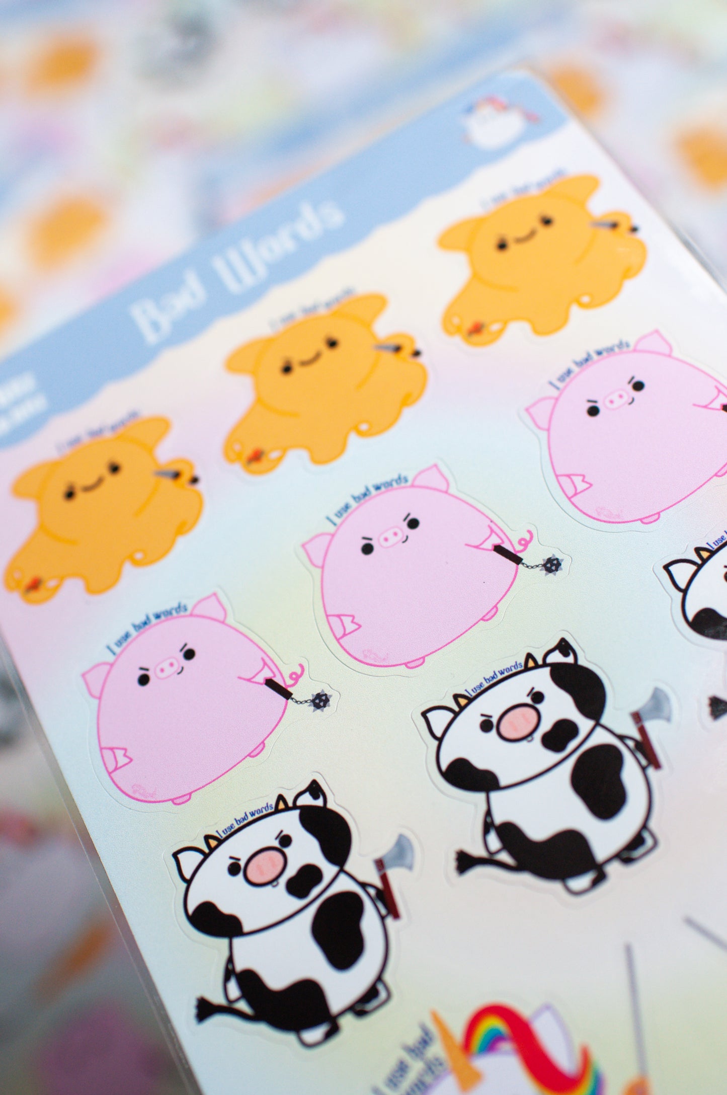 Bad Words Sticker Sheet