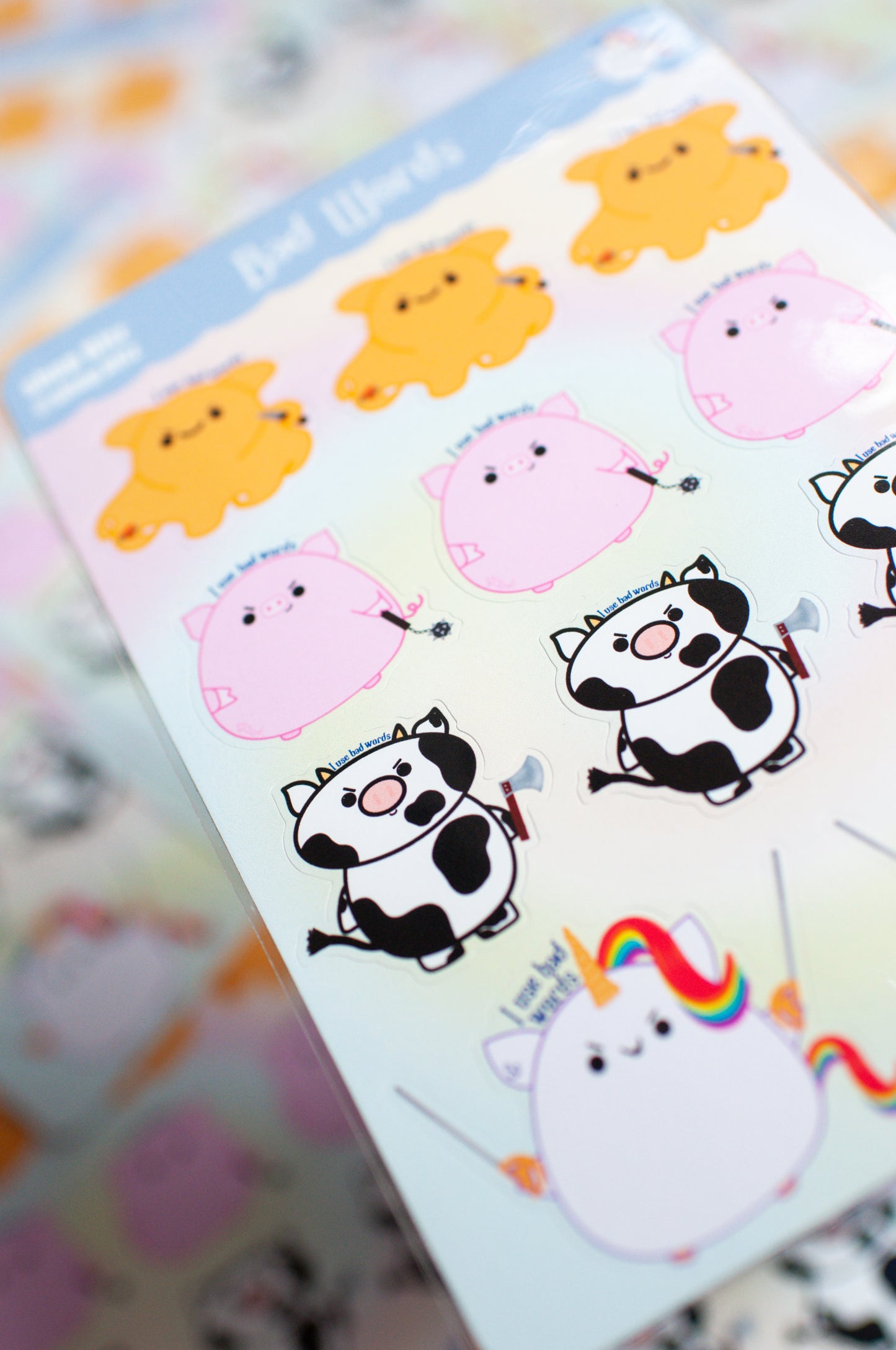Bad Words Sticker Sheet