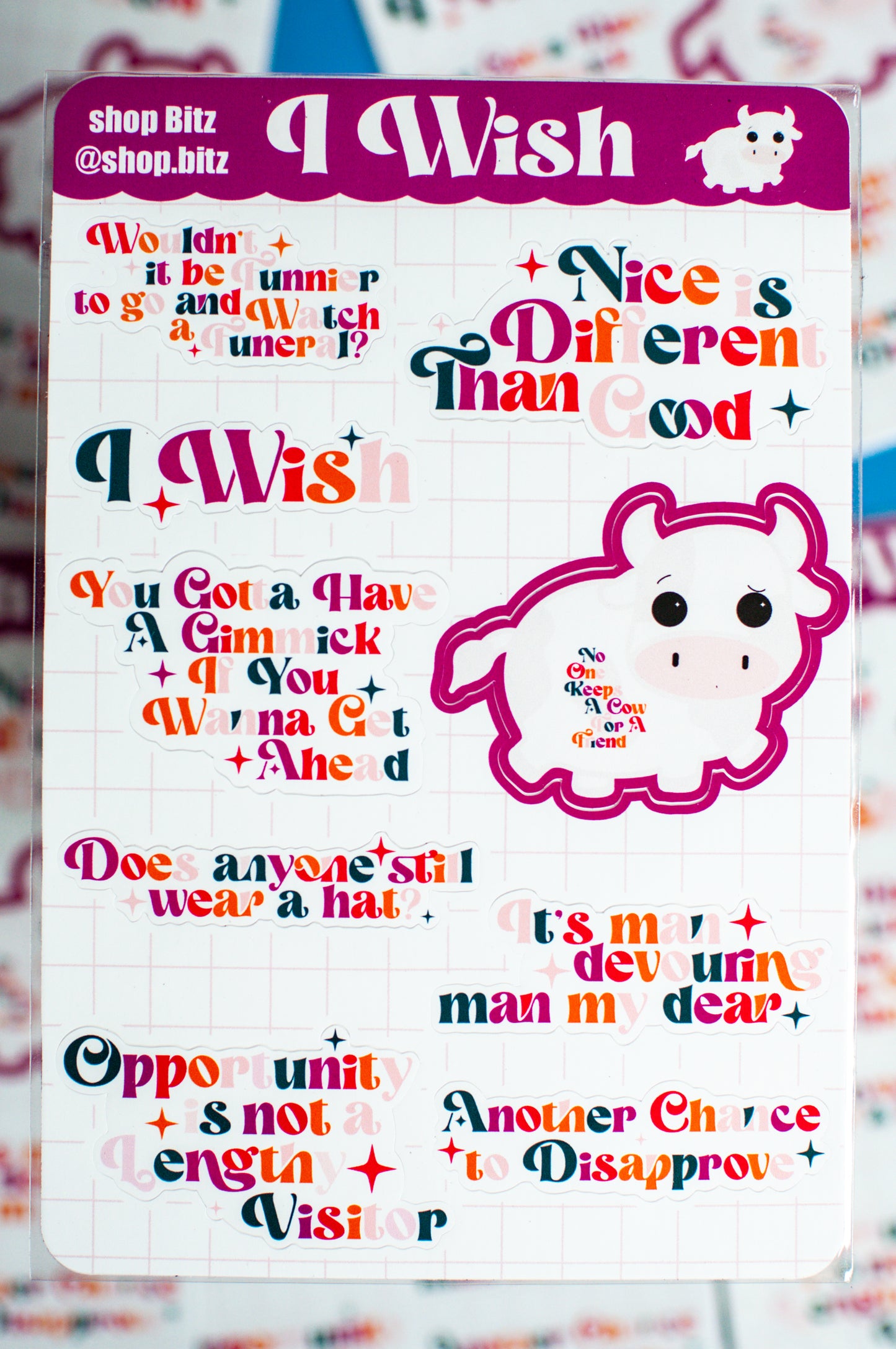 I Wish Sticker Sheet