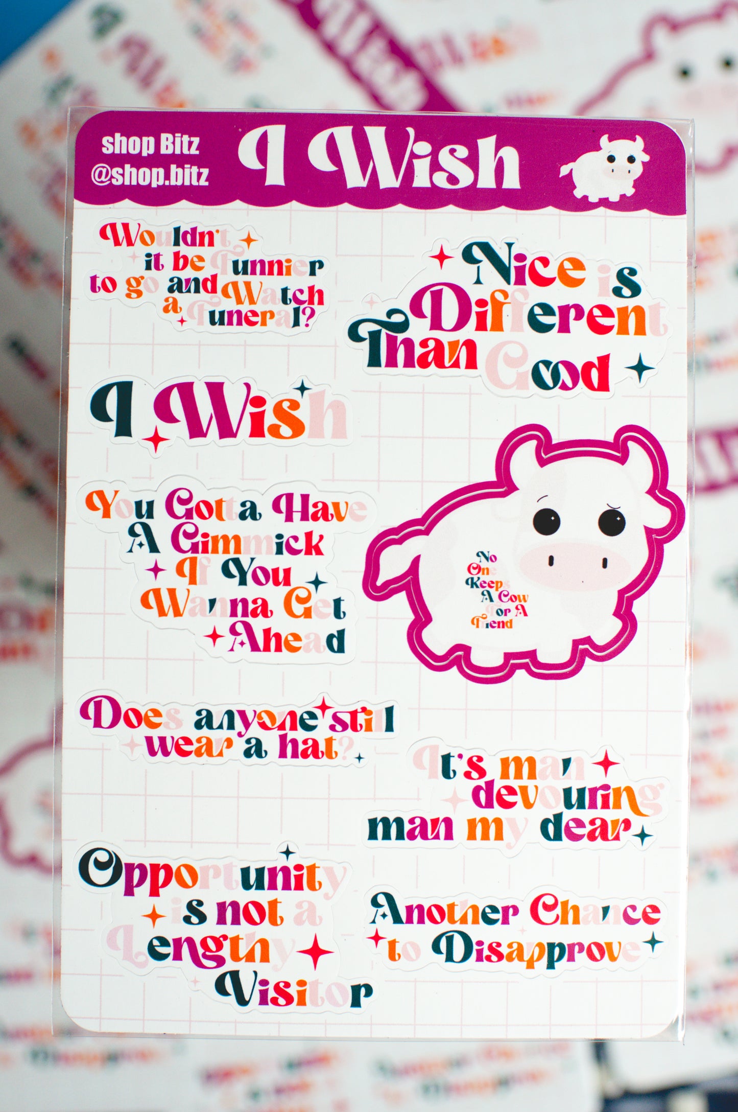 I Wish Sticker Sheet