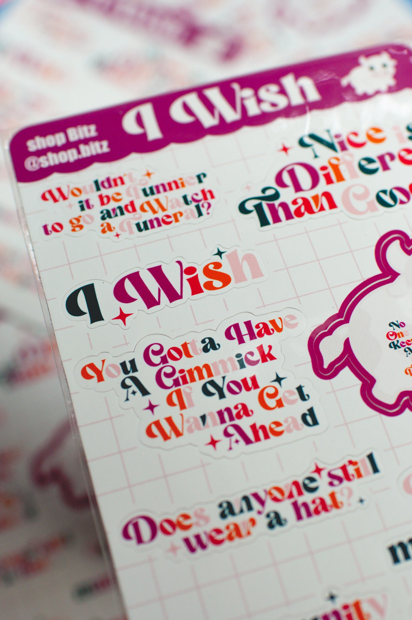 I Wish Sticker Sheet