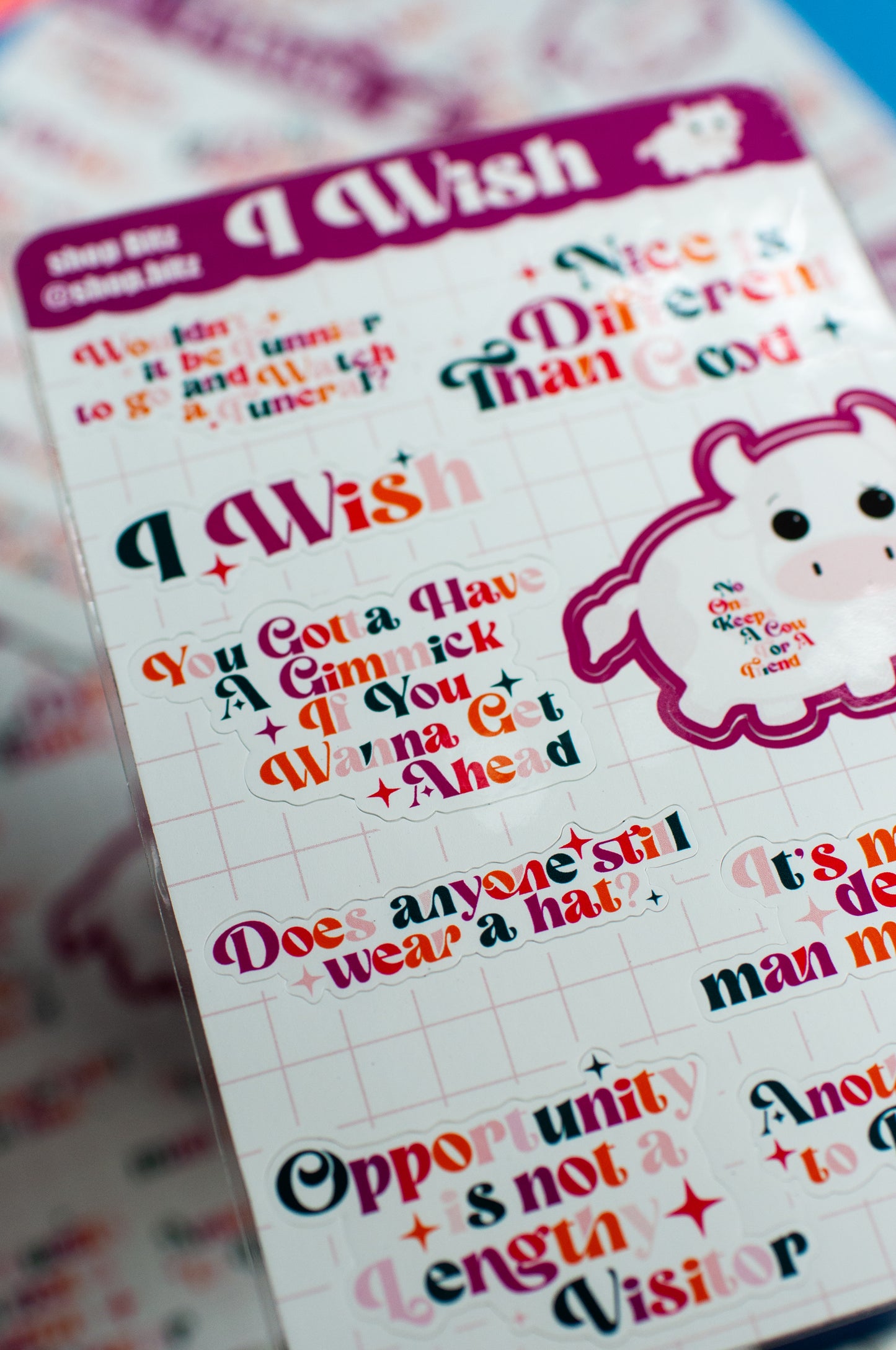 I Wish Sticker Sheet