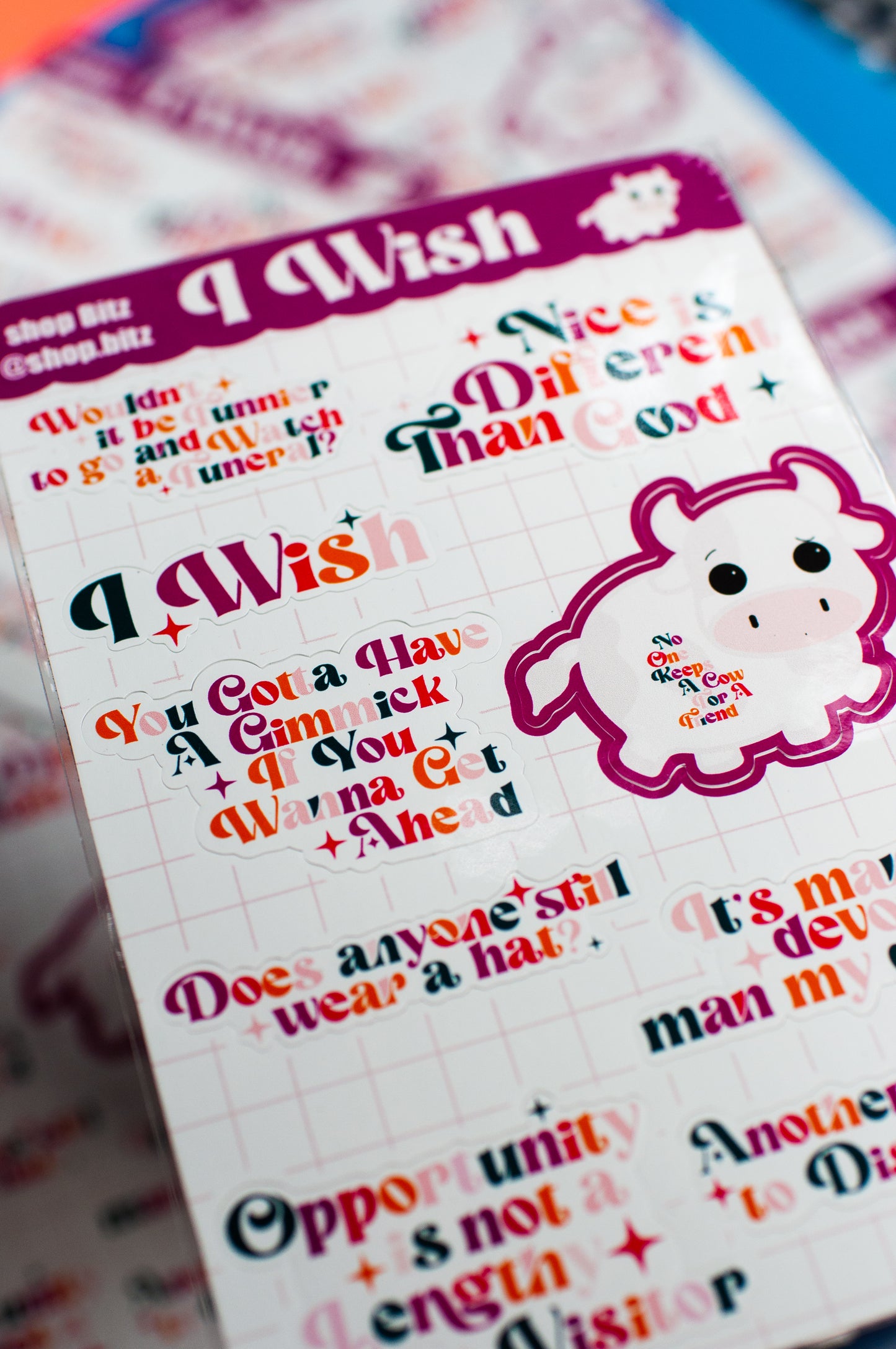 I Wish Sticker Sheet