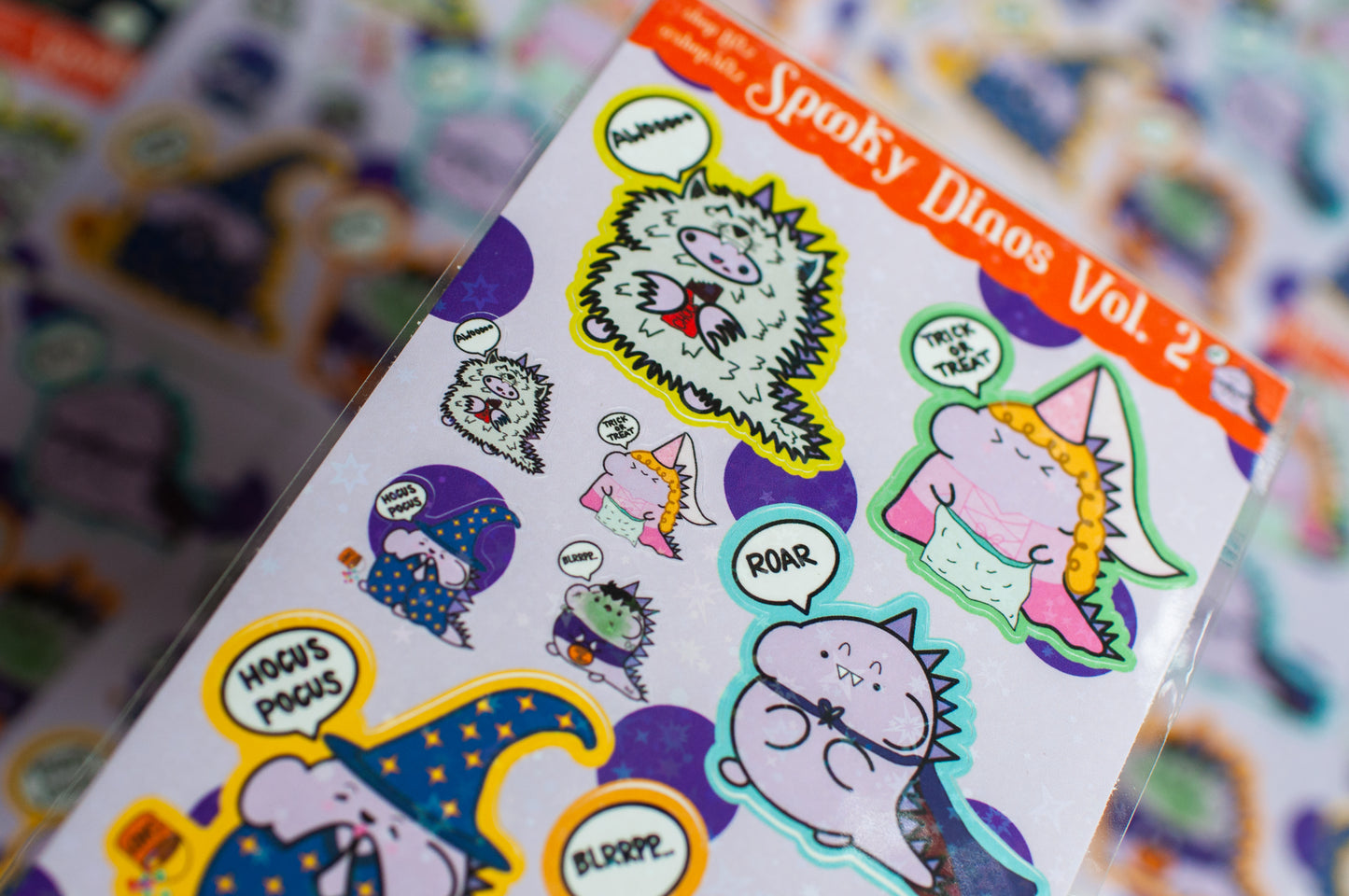 Spooky Dinos Vol 2. Sticker Sheet