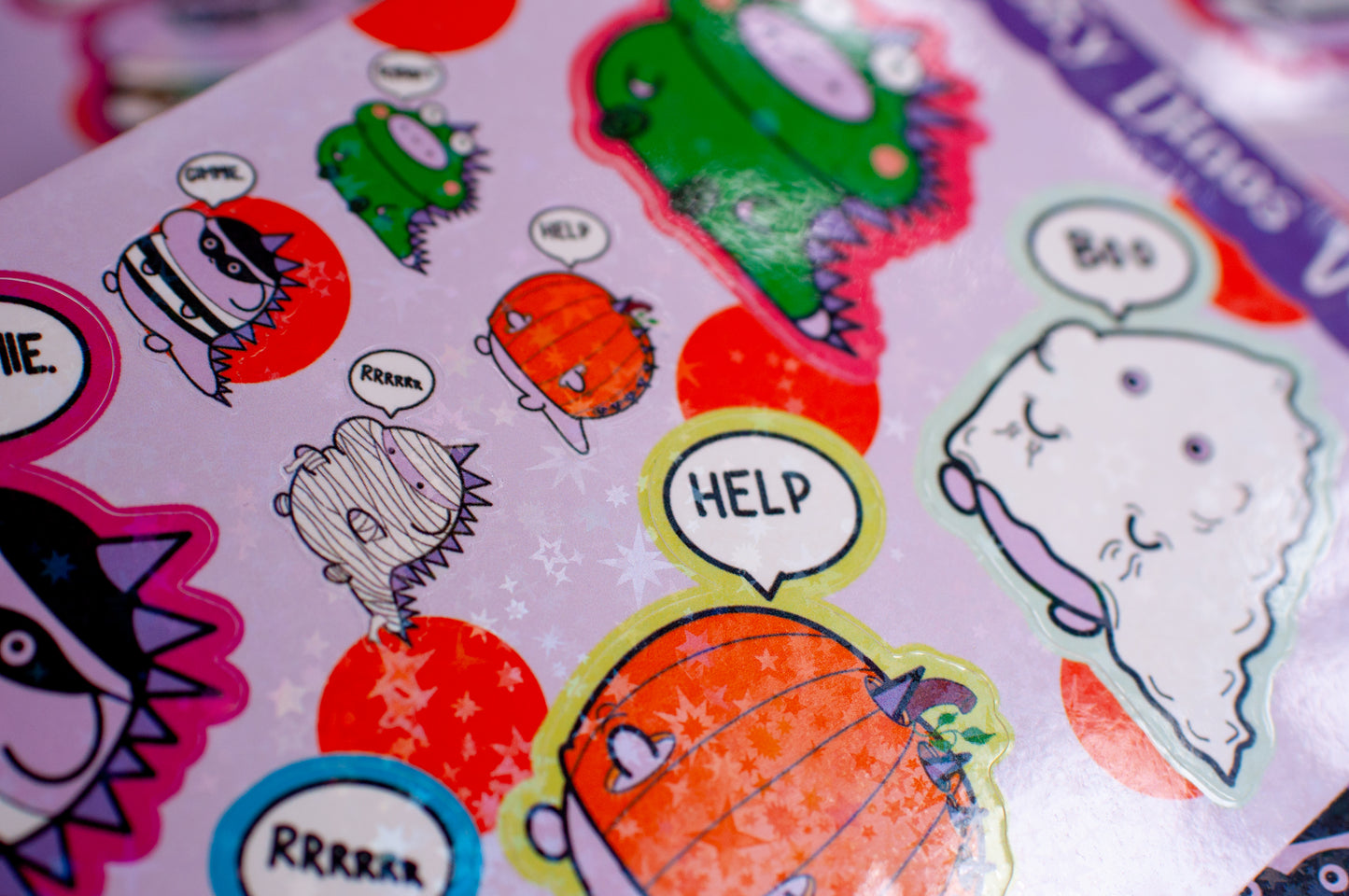 Spooky Dinos Vol 1. Sticker Sheet