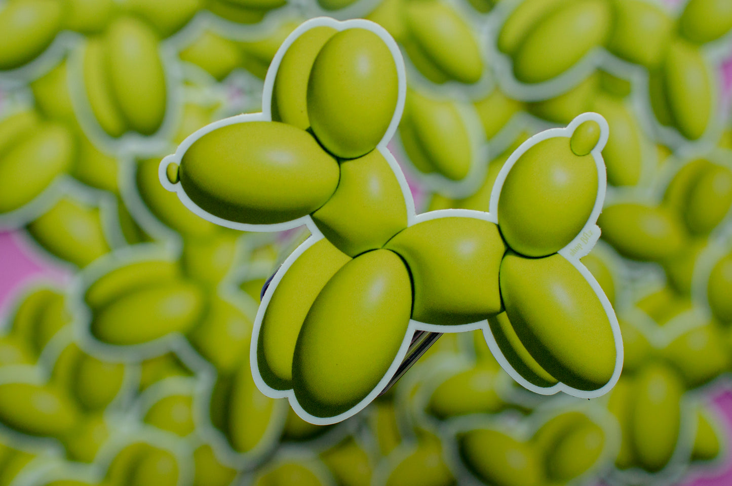 Green Balloon Dog Friend