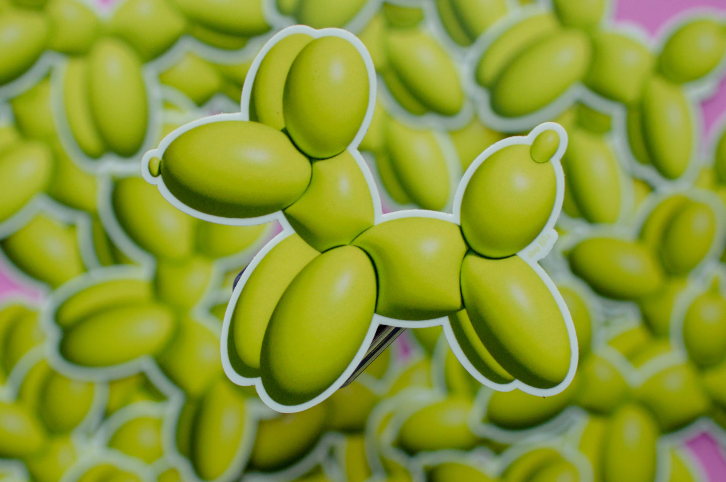 Green Balloon Dog Friend