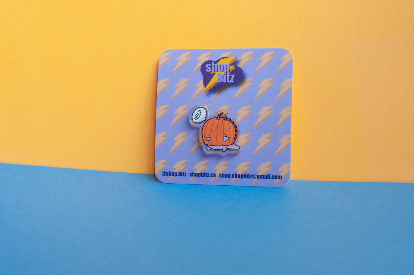 Trapped Dino Acrylic Pin