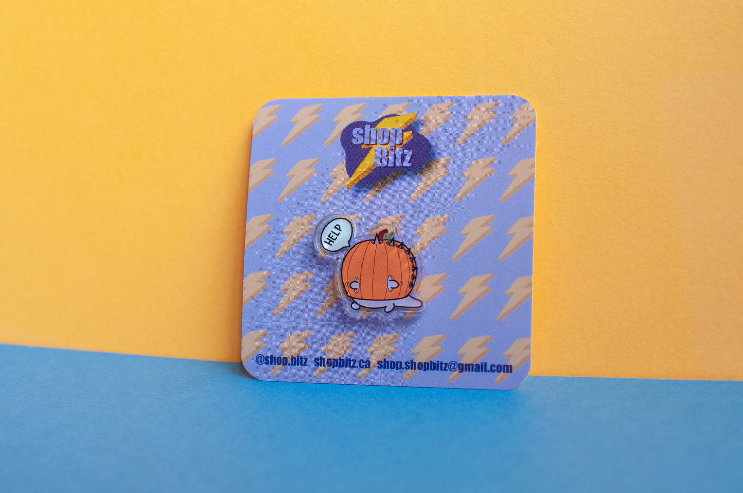 Trapped Dino Acrylic Pin