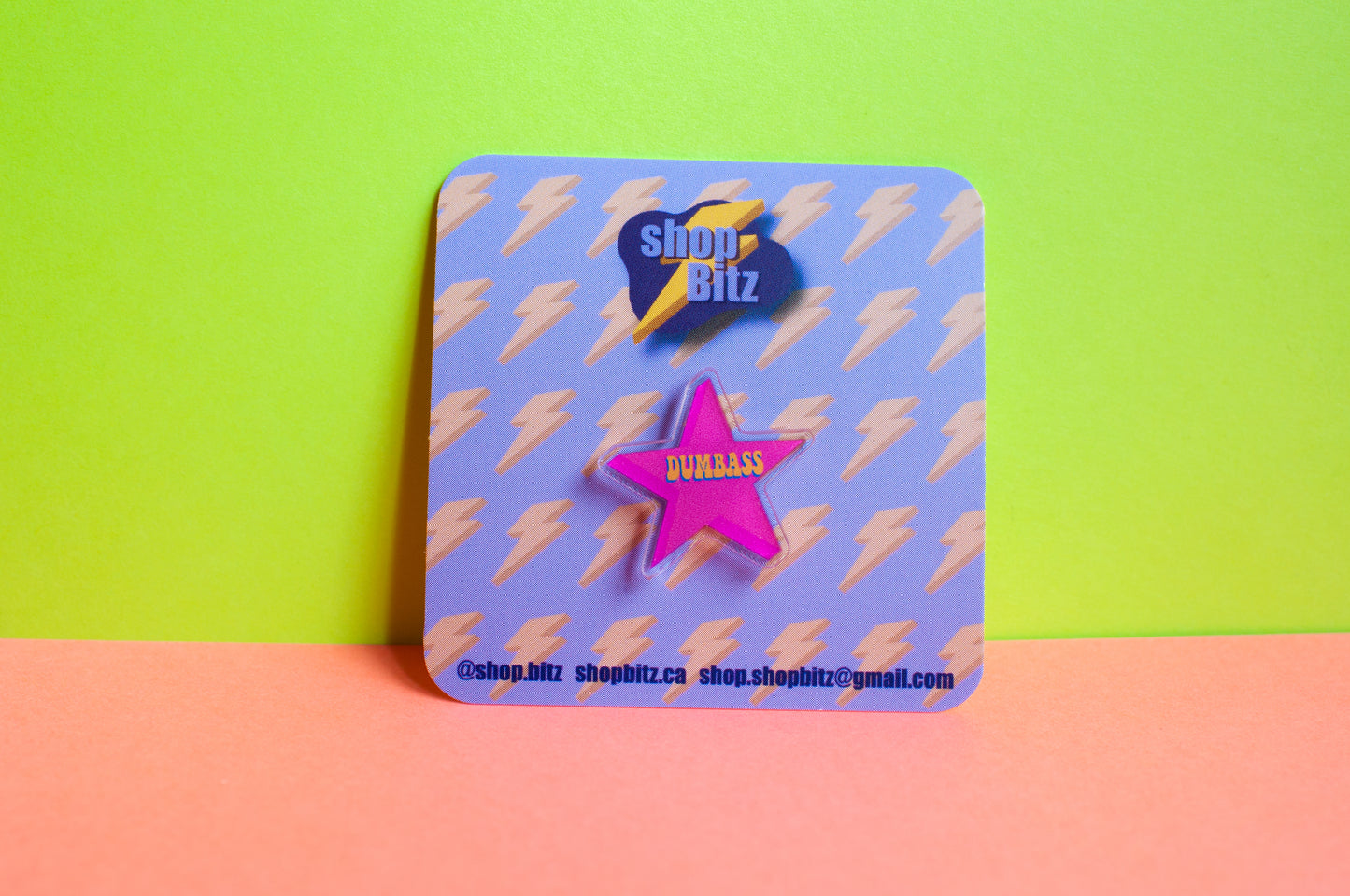 Dumbass Acrylic Pin