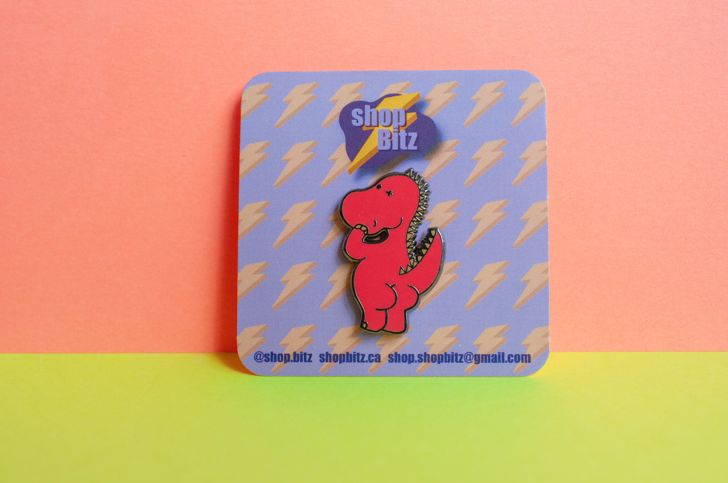 Dino Butt Enamel Pin