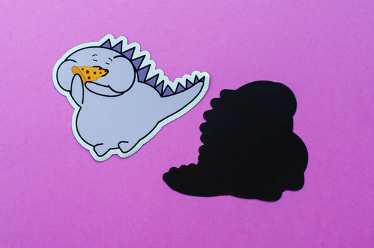 Pizza Dino; a self portrait Magnet