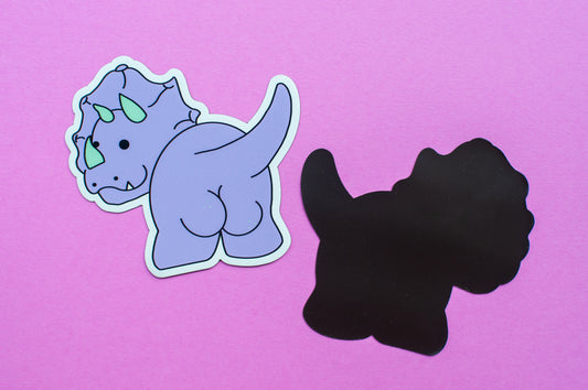 Purple Sassy Dino Magnet