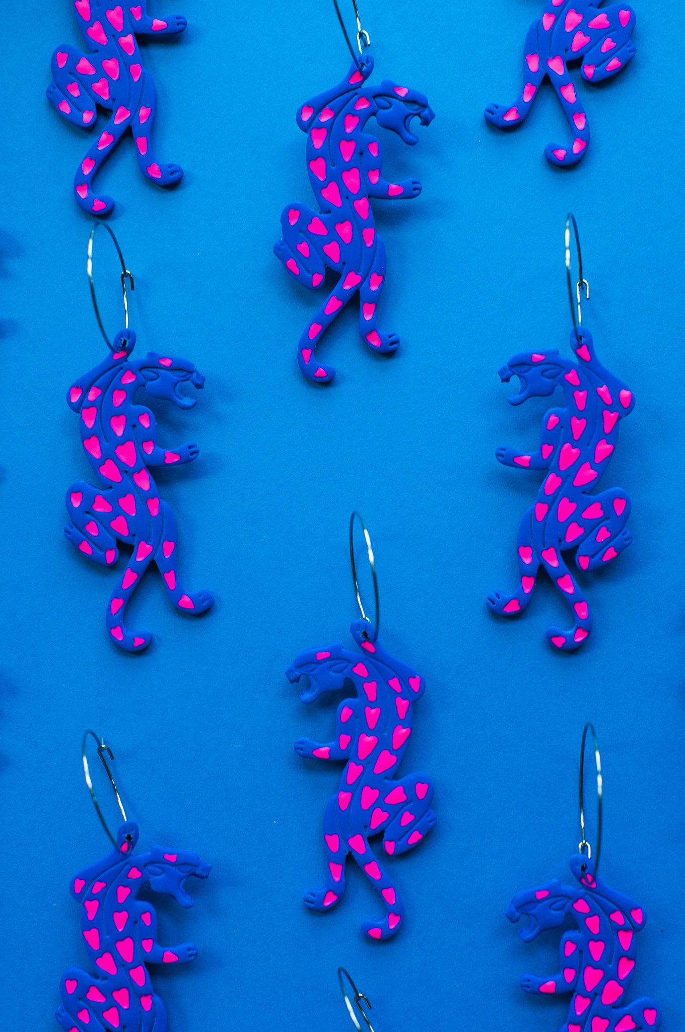 Blue and Pink Jaguars