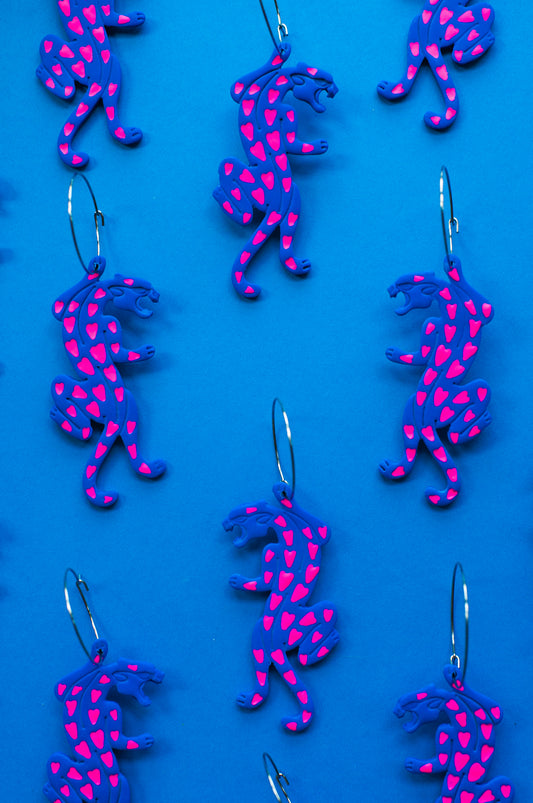 Blue and Pink Jaguars