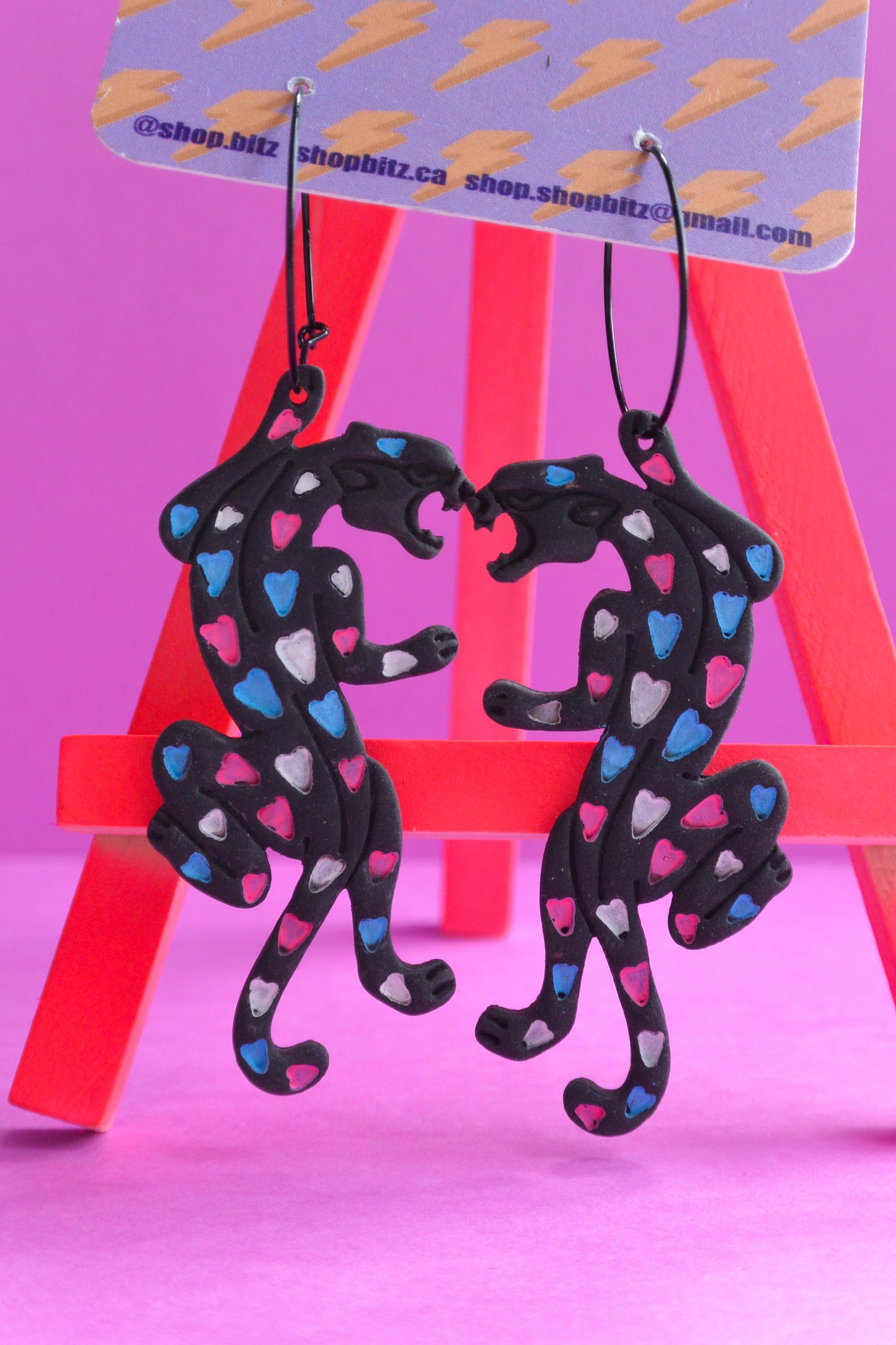 Pink Blue and White Jaguars