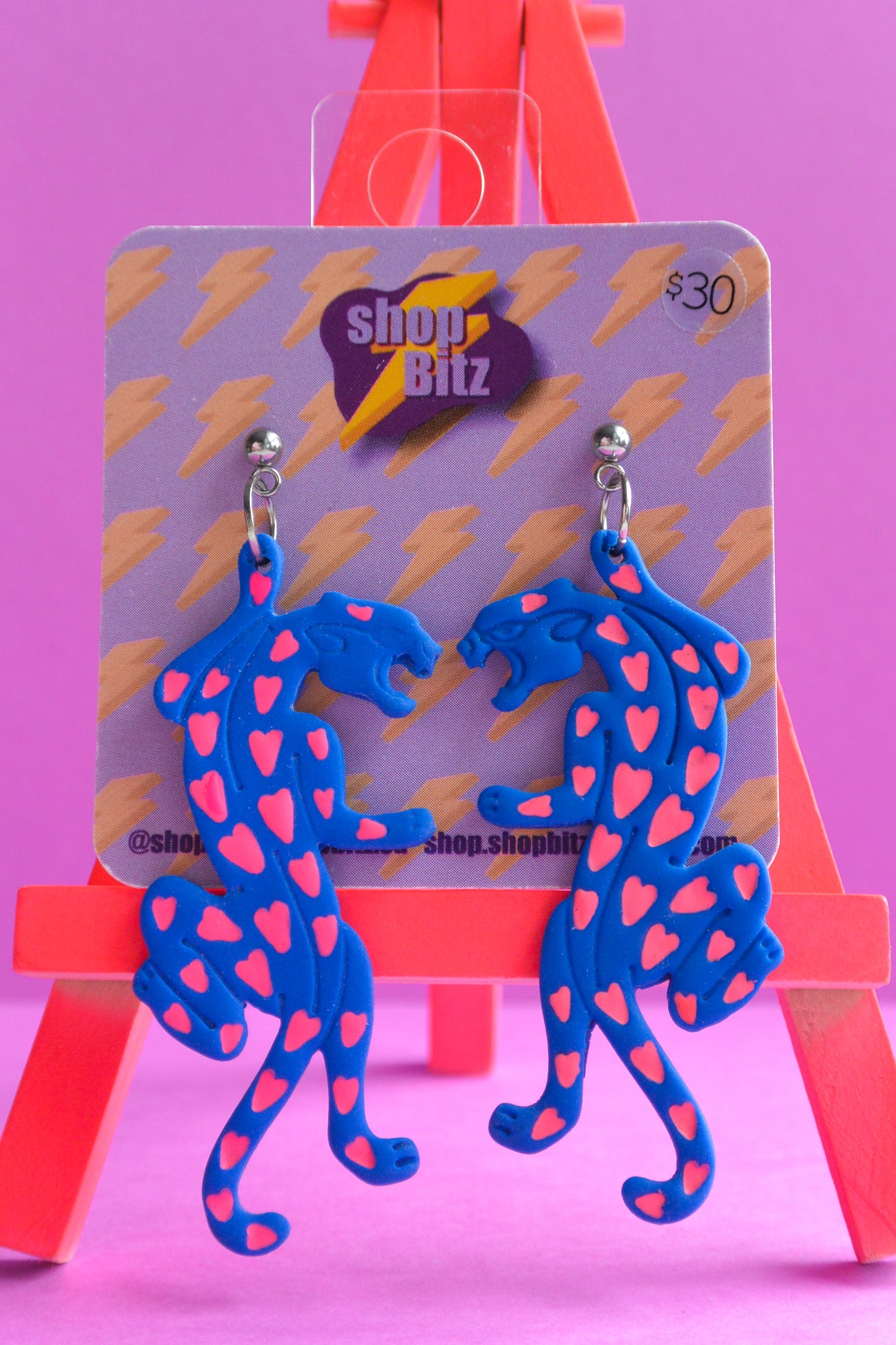 Blue and Pink Jaguars