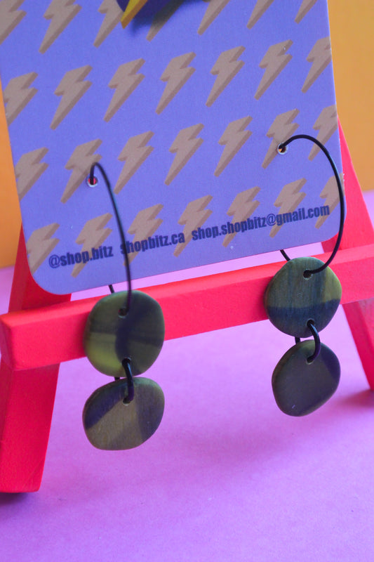 Yellow and Black Drop Circles