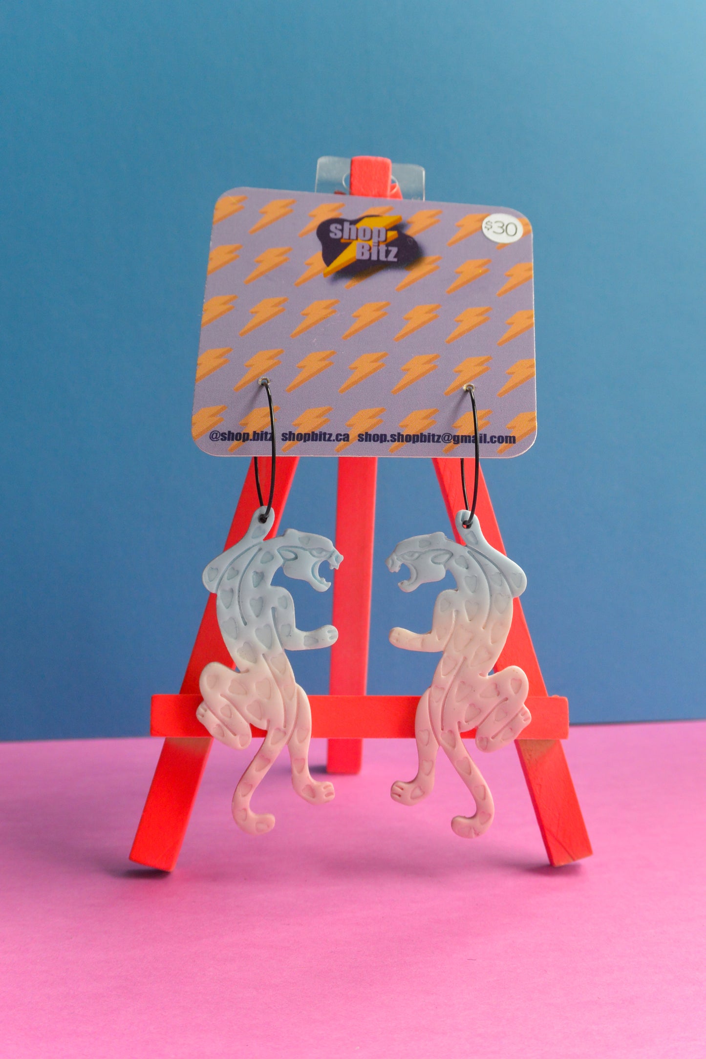 Pink Blue and White Jaguars