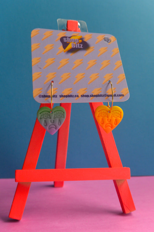 Sad Heart Dangles