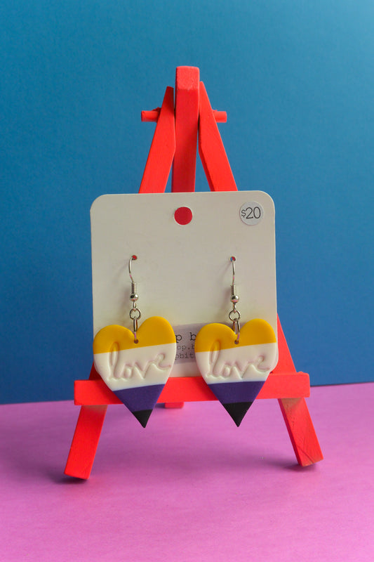 Nonbinary Pride Hearts