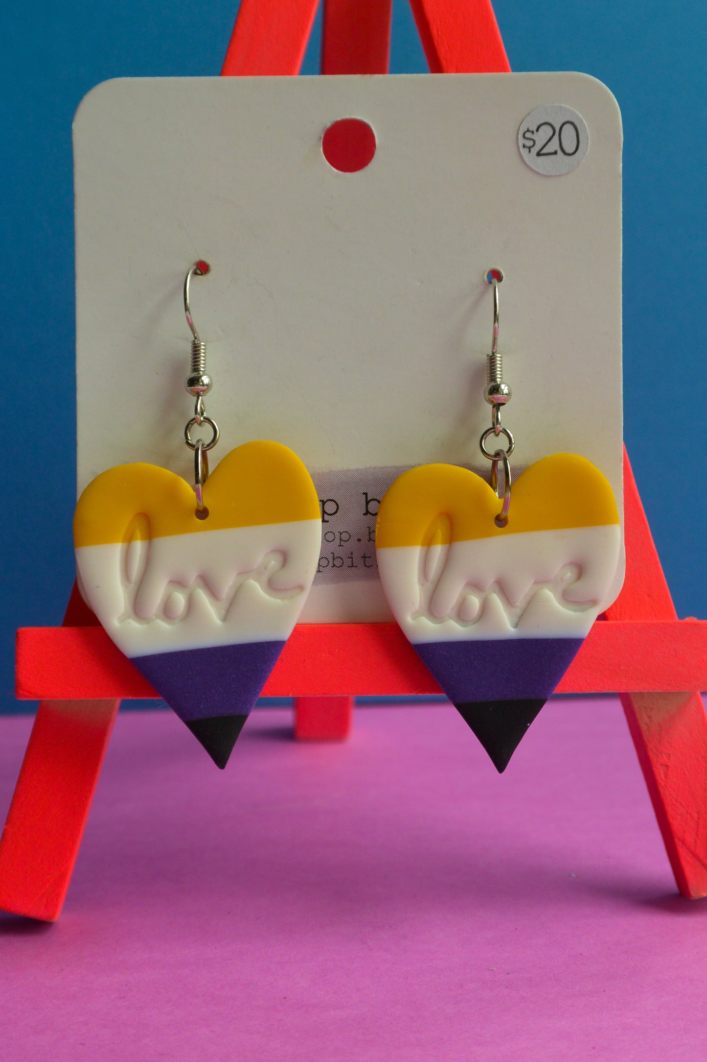 Nonbinary Pride Hearts