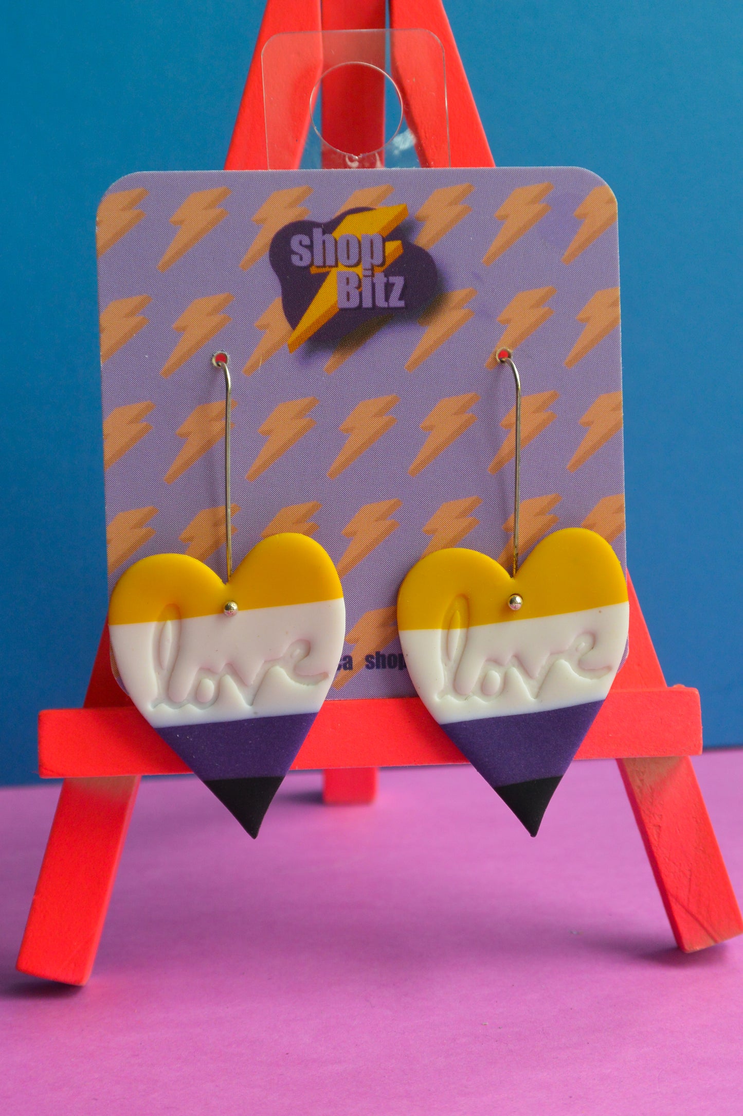 Nonbinary Pride Hearts