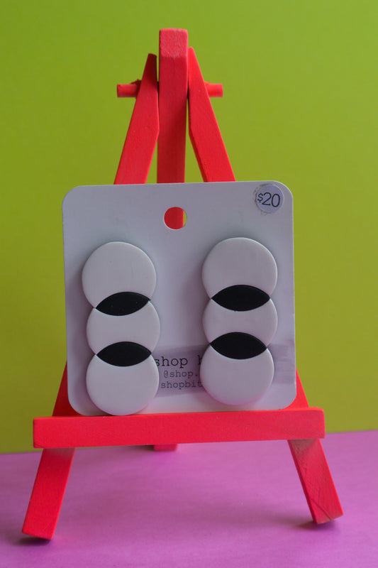 White and Black Studs