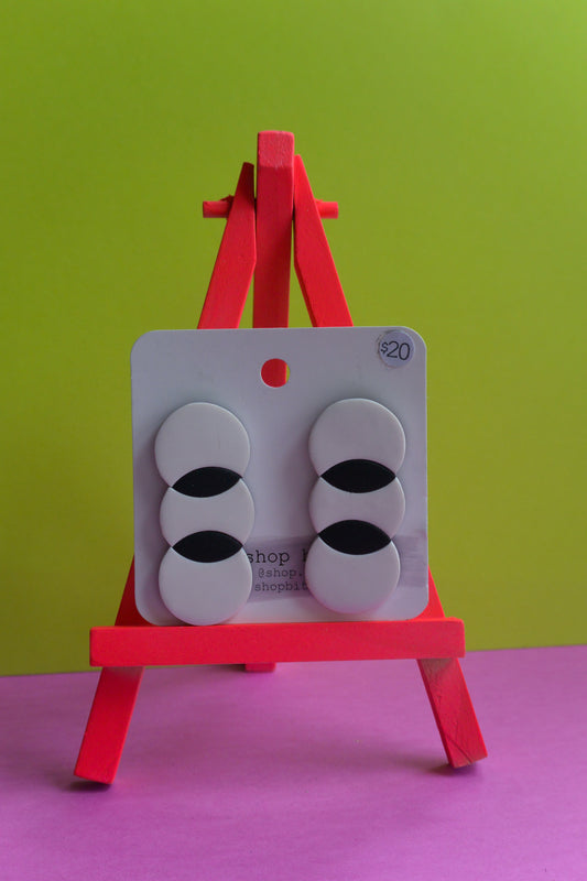 White and Black Studs