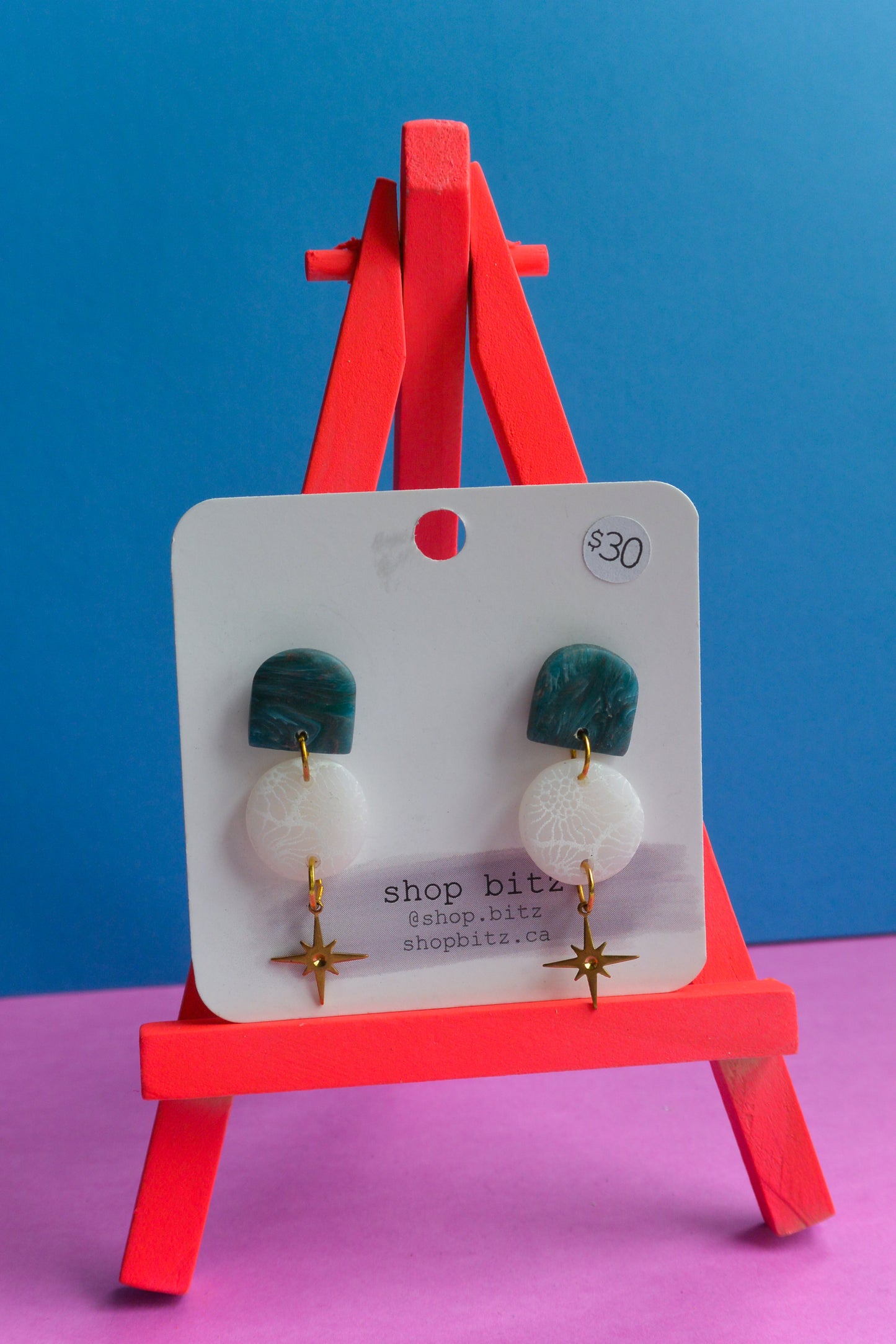 White and Green Dangles