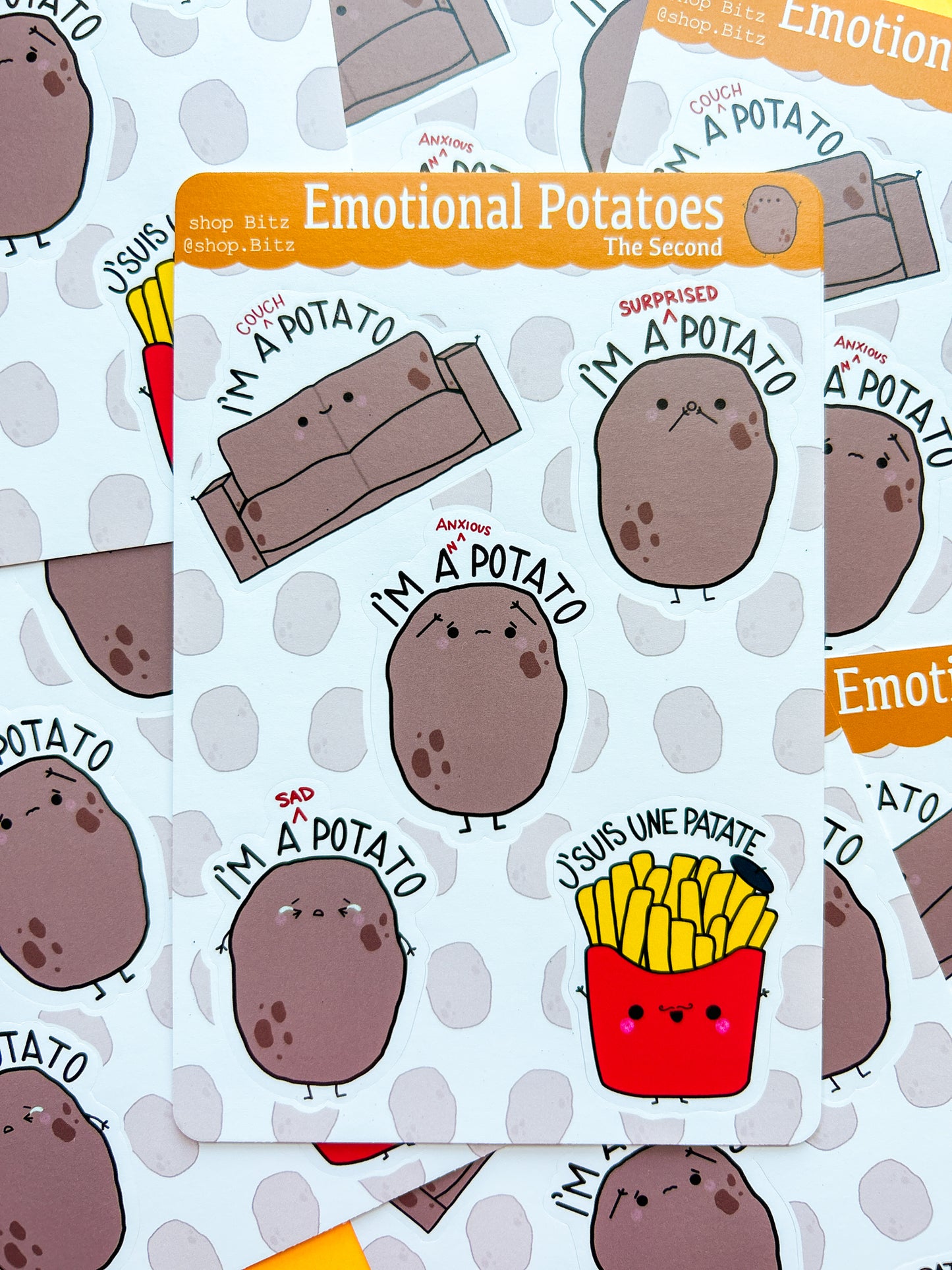 Emotional Potatoes the 2nd Sticker Sheet
