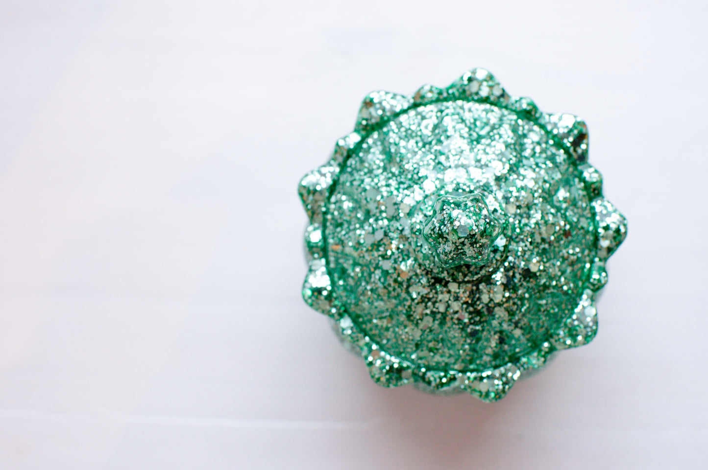 Green Glitter Jar