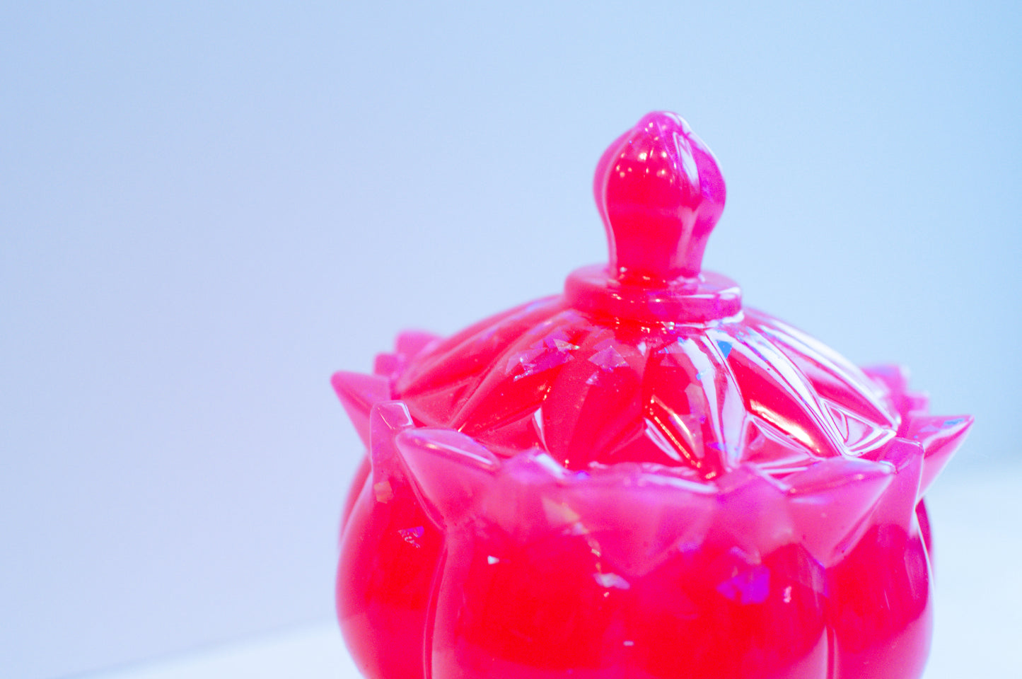 Pink Cellophane Glitter Jar