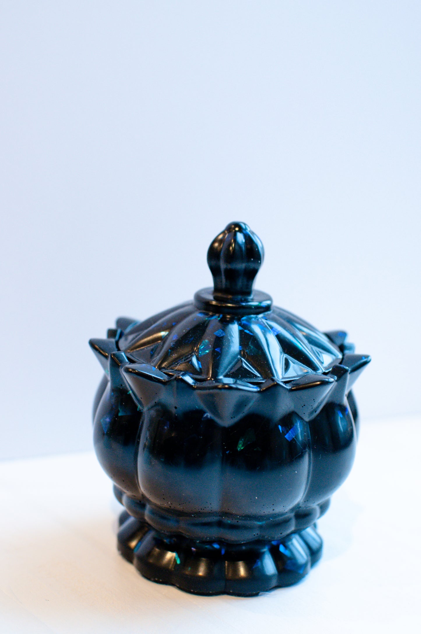 Black Cellophane Glitter Jar