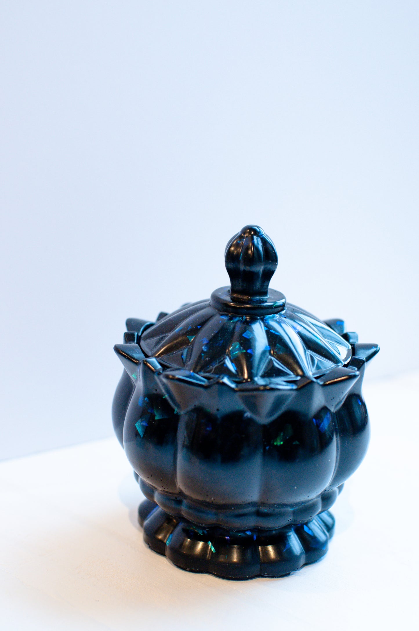 Black Cellophane Glitter Jar