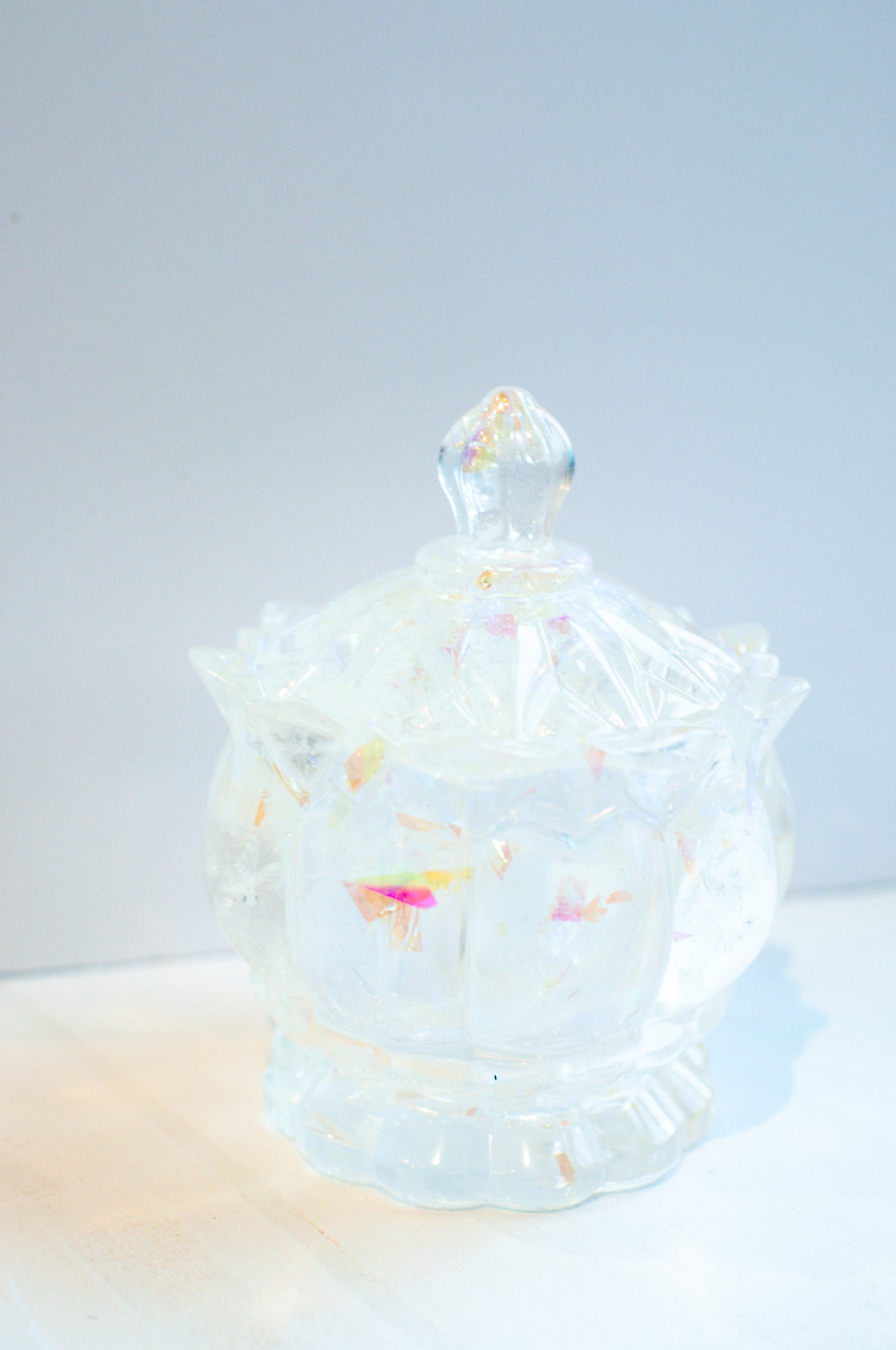 Clear Cellophane Glitter Jar