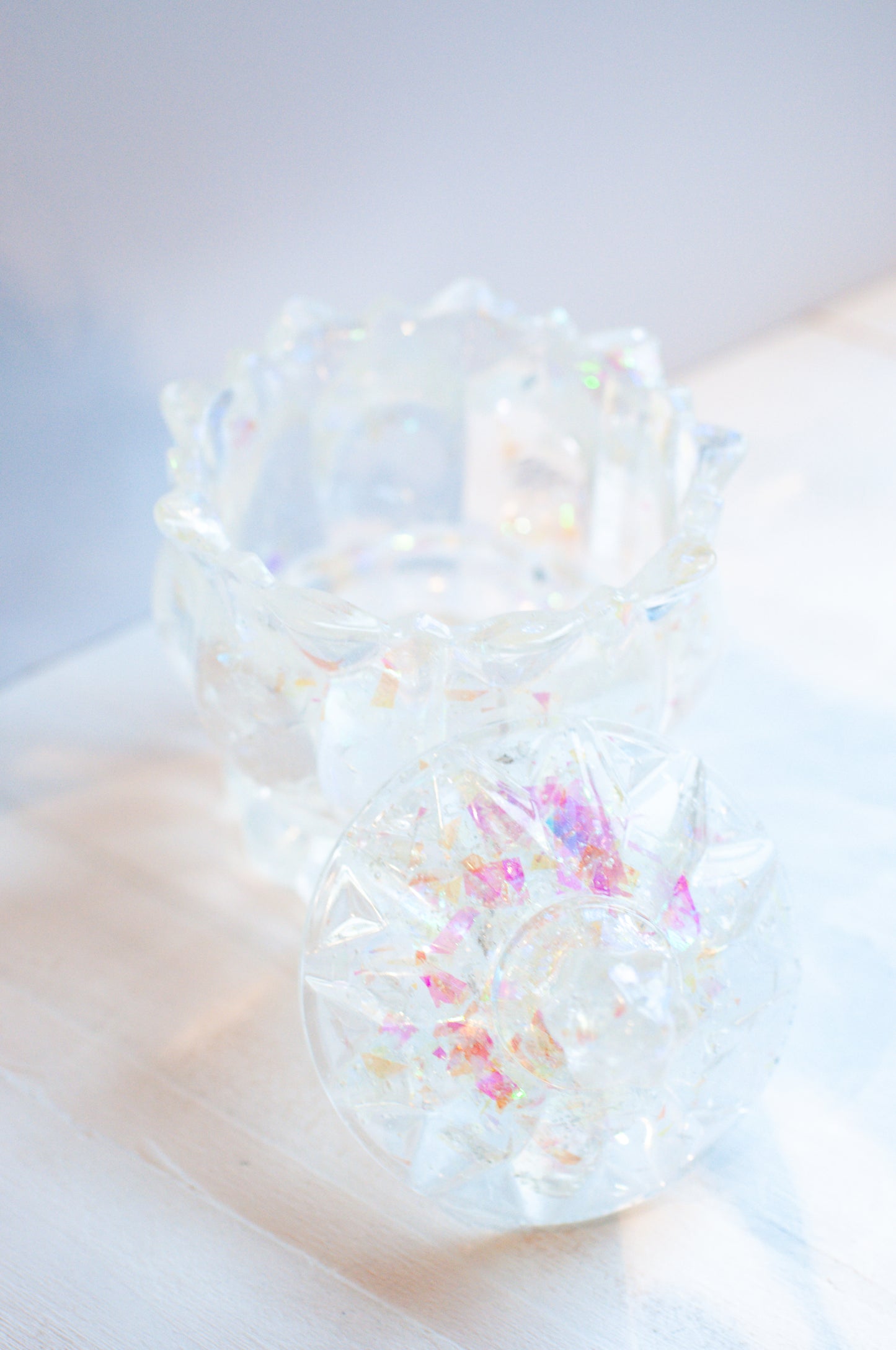 Clear Cellophane Glitter Jar