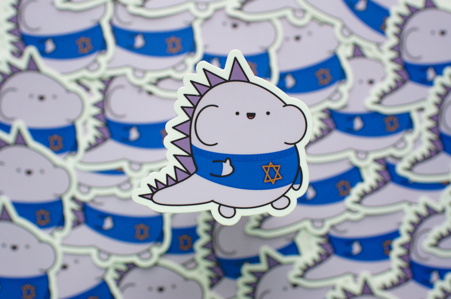 David the Dino Vinyl Sticker