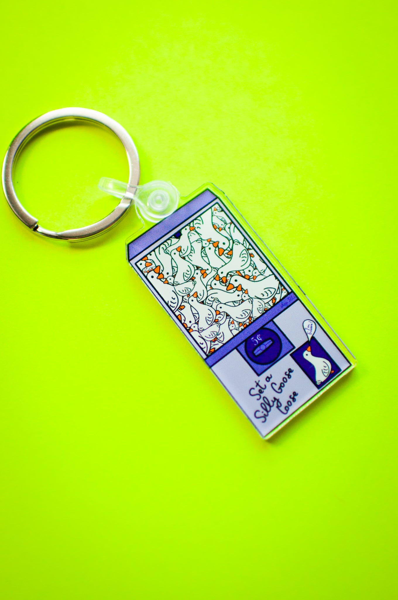 Silly Goose Loose Keychain