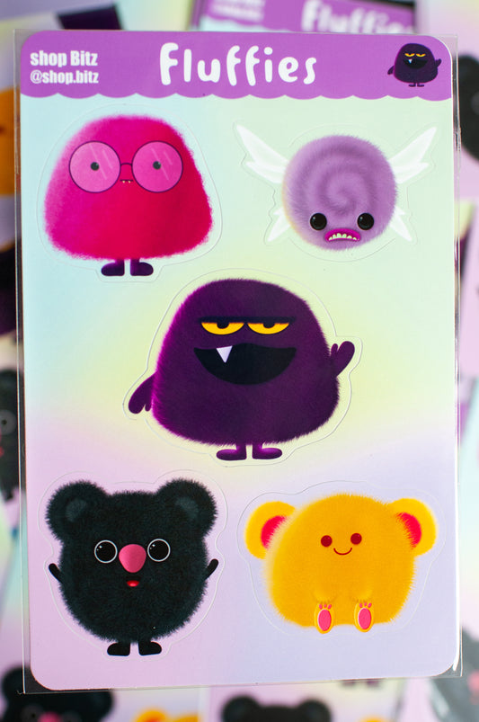 Fluffies Sticker Sheet