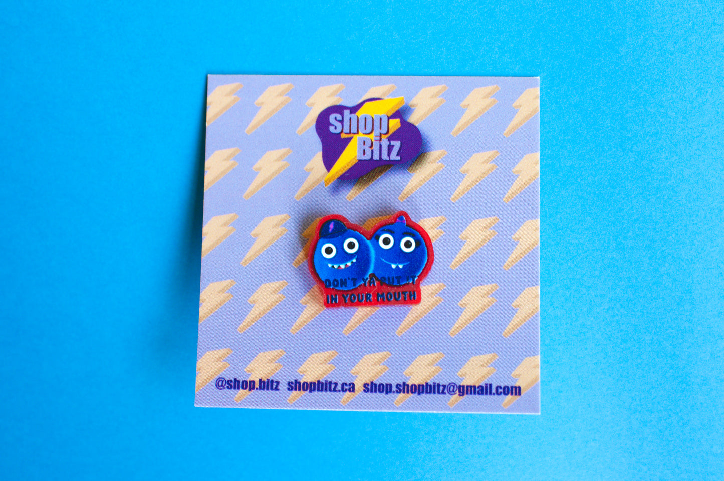 Blue Monsters Acrylic Pin