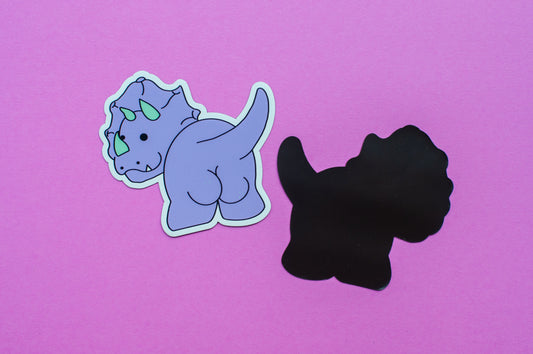 Purple Sassy Dino Magnet