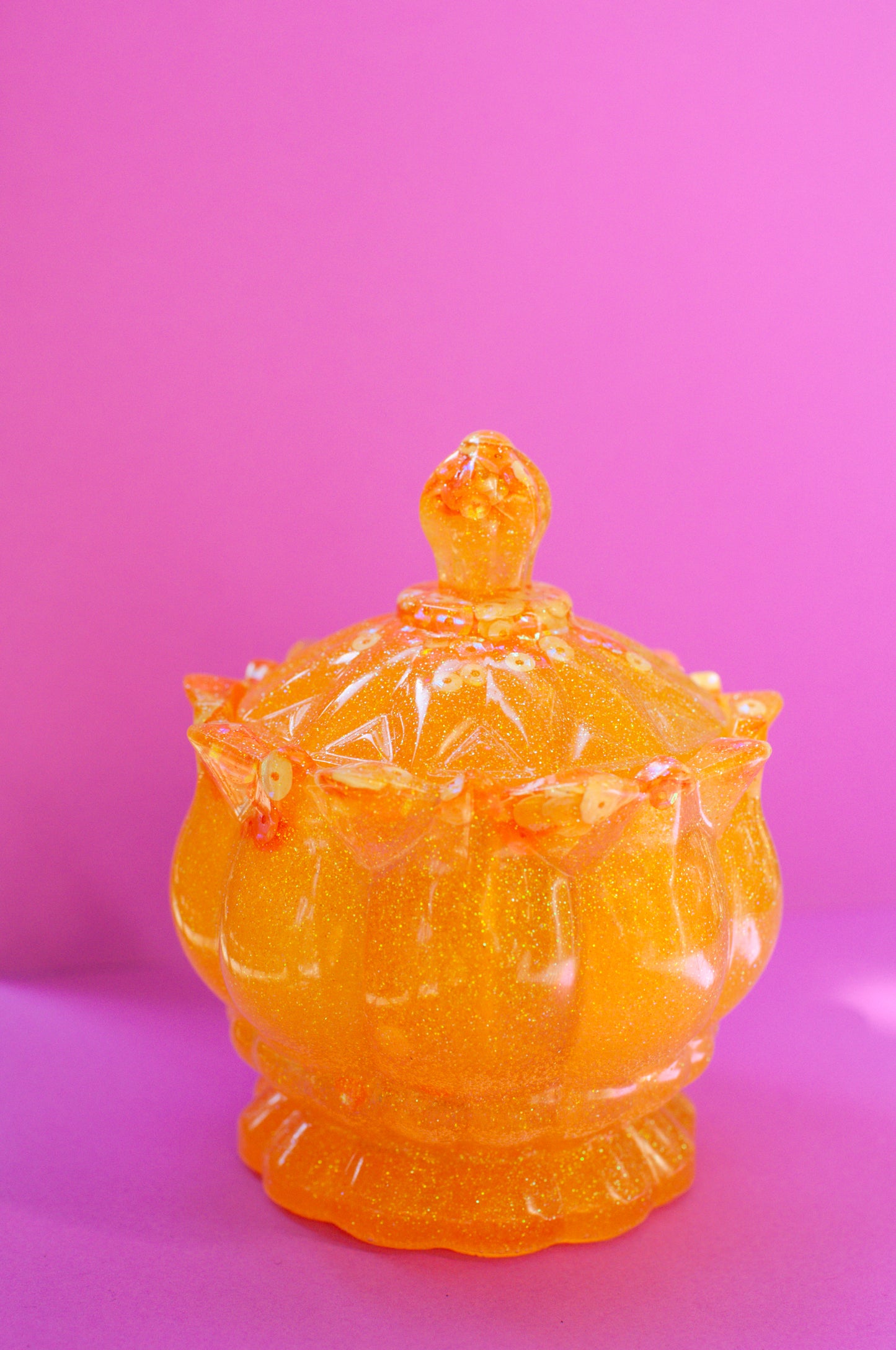 Yellow Orange Jar