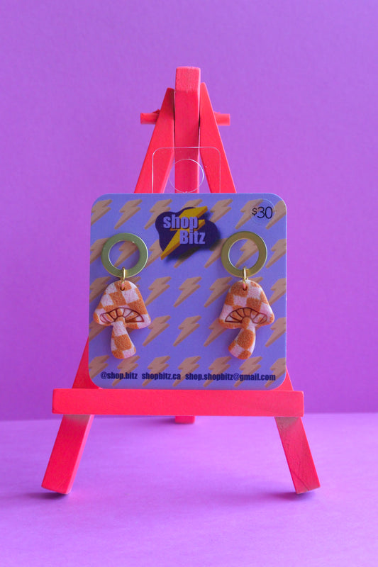 Pink Checkered Mushrooms